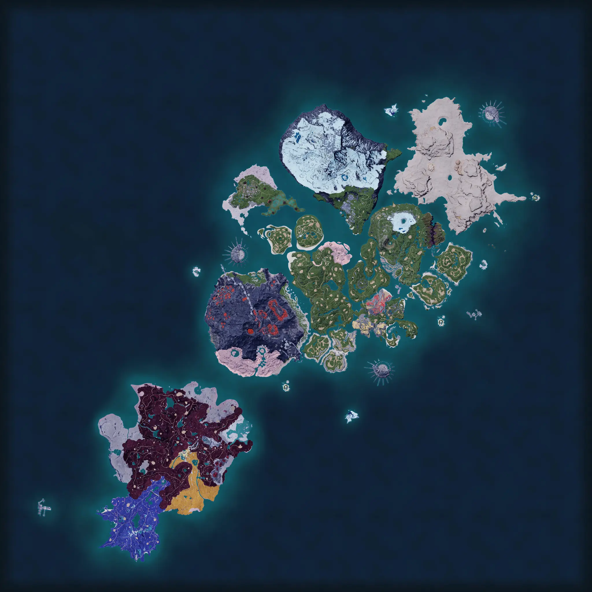Palpagos Island map